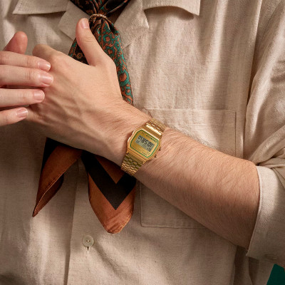 Montre Iconic Green Accent, A158WEGV-9AEF - Casio Vintage