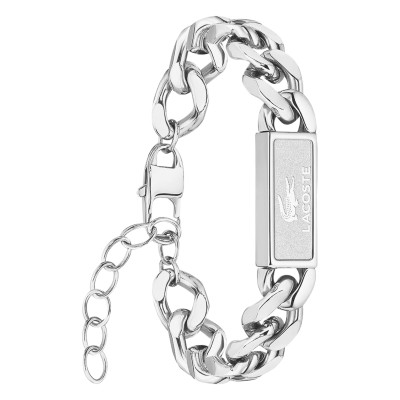 Bracelet Backhand Acier - 2040439, 19 cm Ajustable - Lacoste