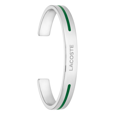 Bracelet Aventurer, Acier Inoxydable Gris, Largeur 8 mm - 2040526 - Lacoste