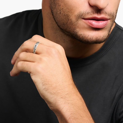 Bague Argent 925 & Pierres Noires - TR2306-643-11 - Thomas Sabo