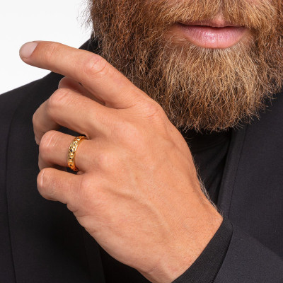 Bague Argent 925 Plaqué Or 750 & Pierres Noires - TR2306-414-11 - Thomas Sabo