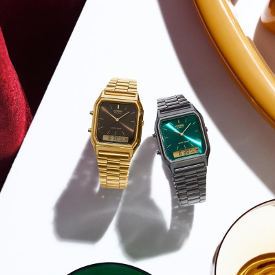 Montre Edgy, AQ-230EGG-3AEF - Casio Vintage